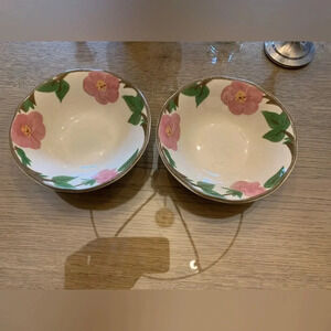 Modern Franciscan Desert Rose 6 Inch Bowls Set of 2